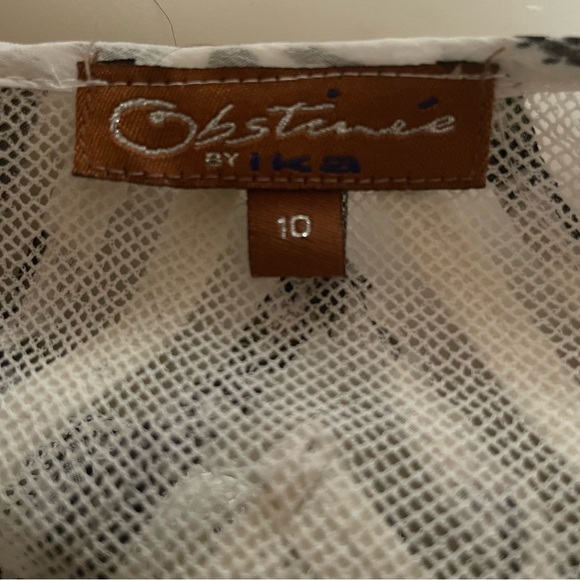 Obstinee by IKA Beautiful Button Up Ribbon Textured Jacket size 10 - Picture 2 of 11